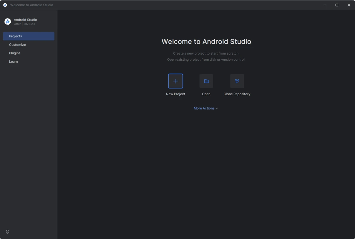 Android Studio interface capture on android-studio.net #1