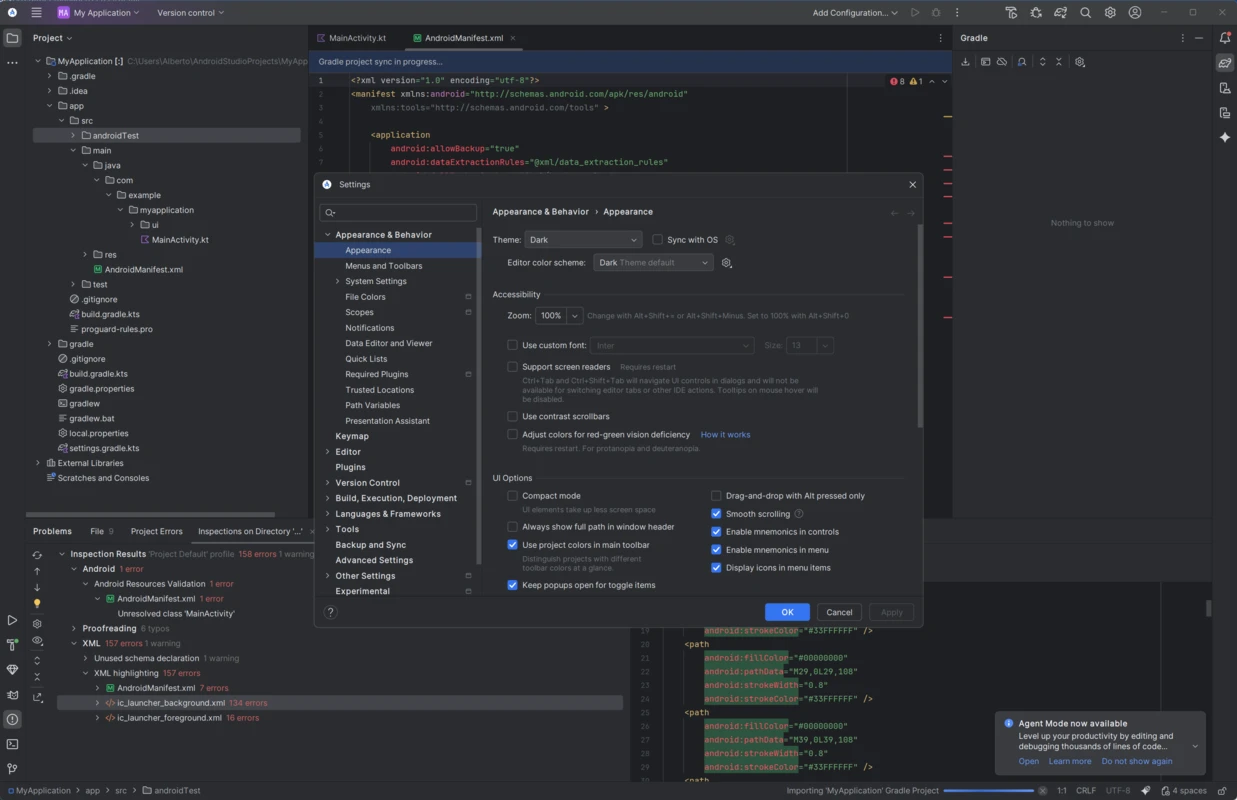 Android Studio interface capture on android-studio.net #2