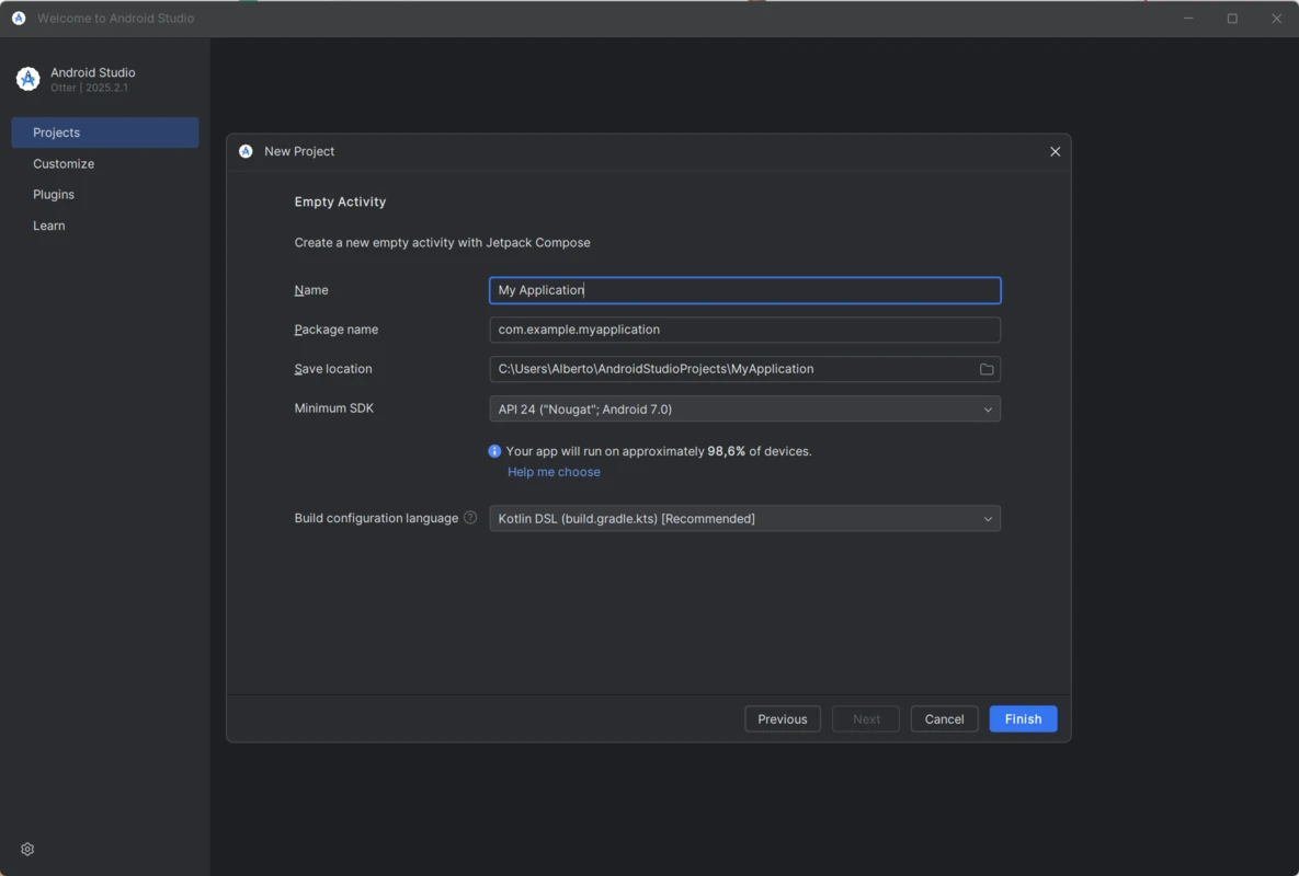 Android Studio interface capture on android-studio.net #4